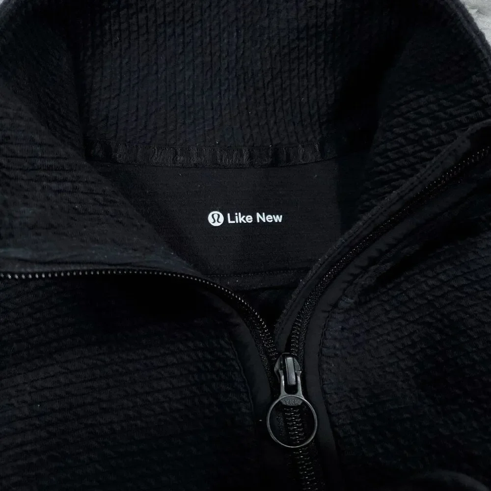 READ Lululemon On Repeat Jacket Women's Size 10 Black Full Zip Longline Slim Fit